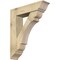 Ekena Millwork Olympic Traditional Rough Sawn Bracket w/ Offset Brace, Douglas Fir, 8"W x 32"D x 38"H BKT0806X32X38OLY01RDF - alternate 1